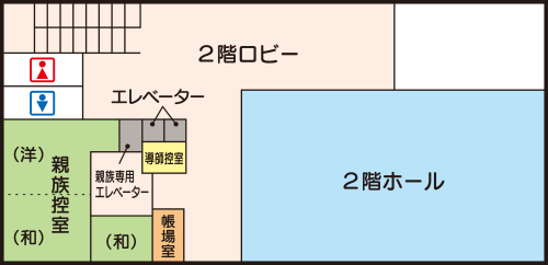 さいたまセレモニーホール本庄 館内図2F