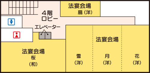 さいたまセレモニーホール本庄 館内図4F