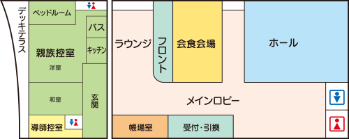 さいたまセレモニーホール児玉 館内図1F